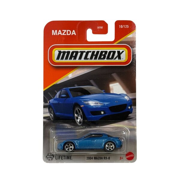 Matchbox 2004 Mazda RX-8 Blue Diecast Car 10/125 New - Picture 1 of 3